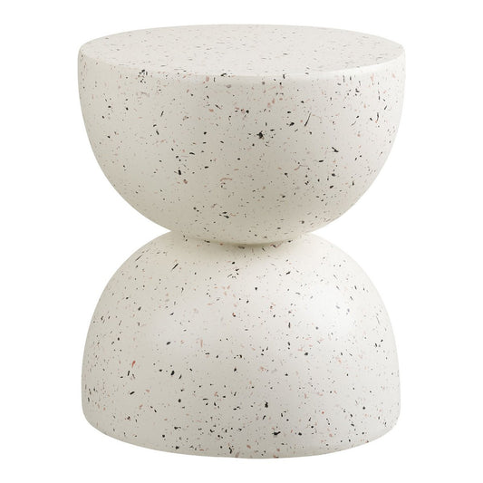 House Nordic ApS - Bonita Bijzettafel, fiberclay, terrazzo-look, ø40x45 cm - Deco Delights