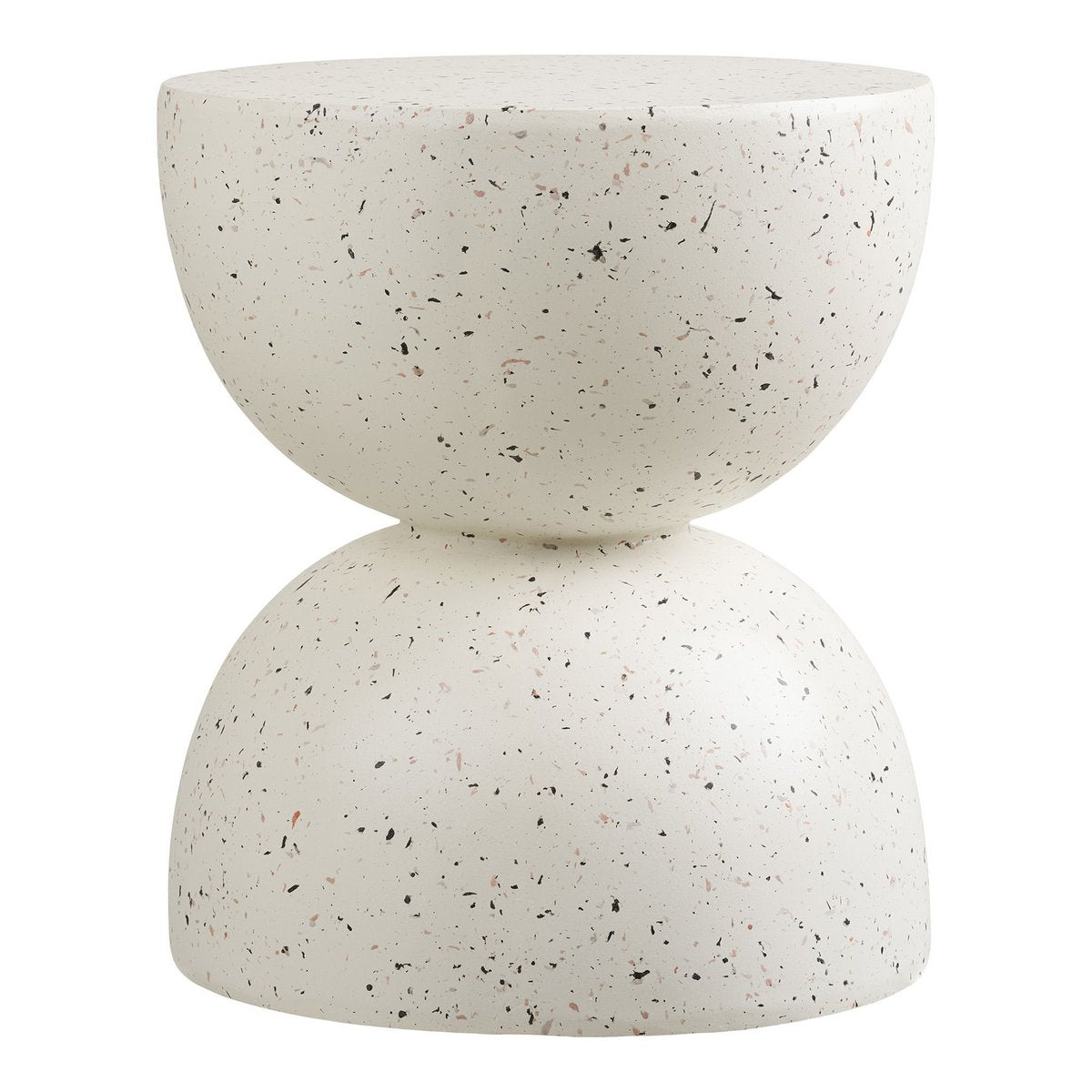 House Nordic ApS - Bonita Bijzettafel, fiberclay, terrazzo-look, ø40x45 cm - Deco Delights