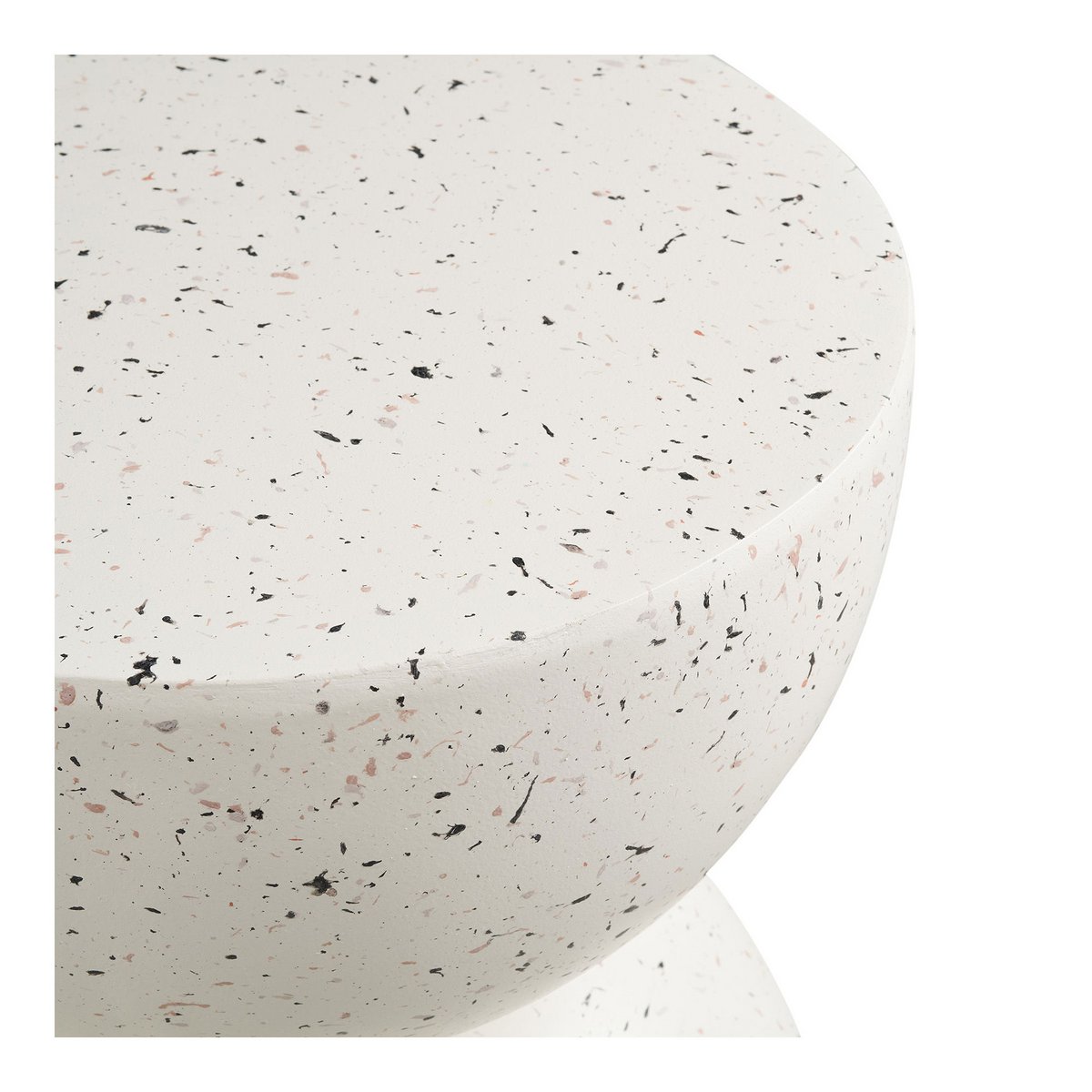 House Nordic ApS - Bonita Bijzettafel, fiberclay, terrazzo-look, ø40x45 cm - Deco Delights