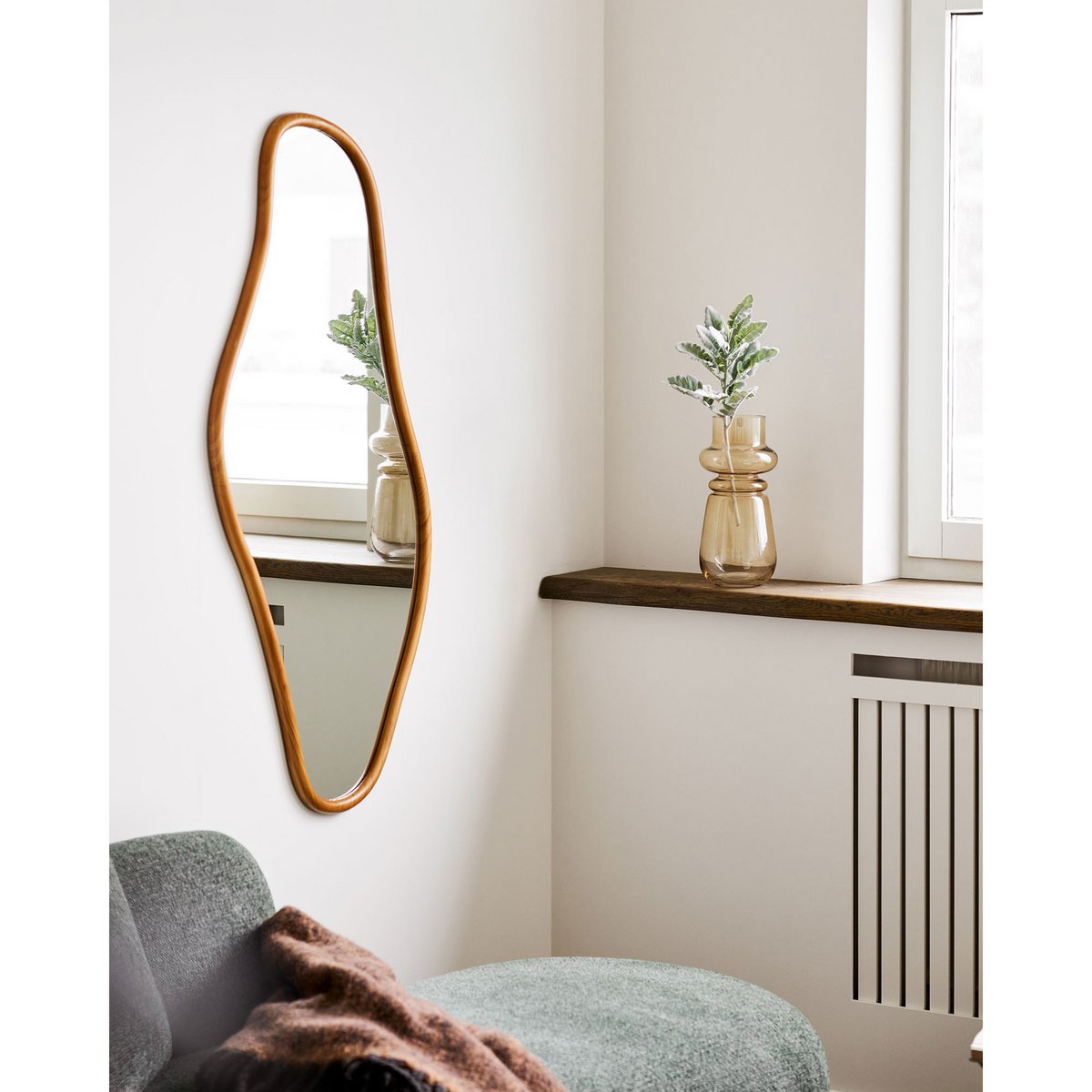 House Nordic ApS - Brandsby Spiegel, grenenhout, naturel, 60x120 cm - Deco Delights