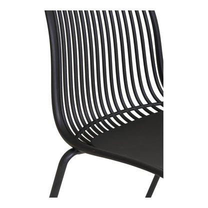 House Nordic ApS - Branson Garden Chair - Zwart, stapelbaar, 55x46,5x82 cm - set van 4 - Deco Delights