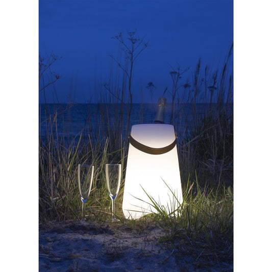 House Nordic ApS - Bristol LED-wijnkoeler - Wit, PP, 25x25x37,5 cm, Oplaadbaar - Deco Delights