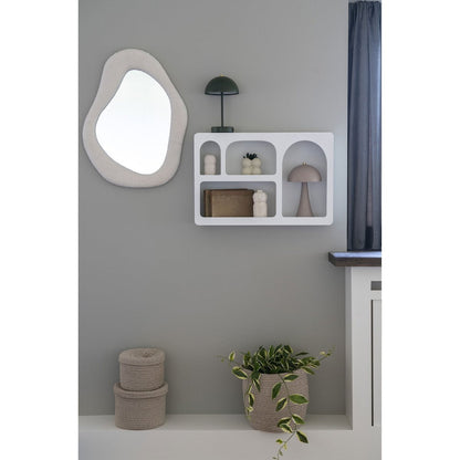 House Nordic ApS - Bryne Wandplank - Wit, Geverfd hout, 40x13x60cm - Deco Delights
