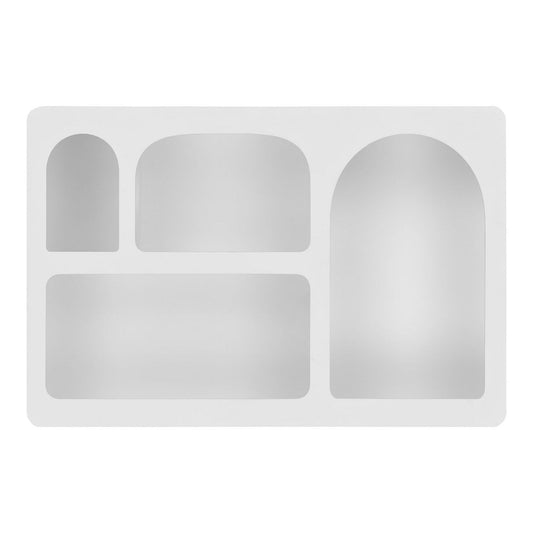 House Nordic ApS - Bryne Wandplank - Wit, Geverfd hout, 40x13x60cm - Deco Delights