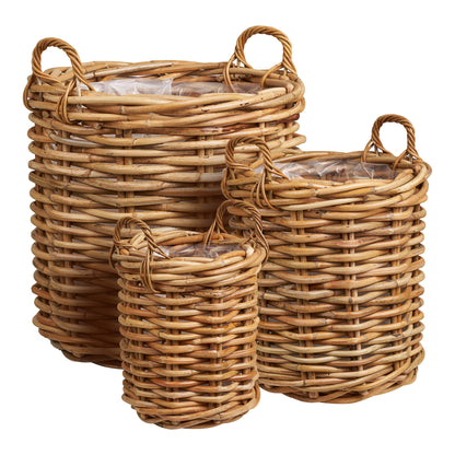 House Nordic ApS - Burton Mand Naturel Set van 3 - Deco Delights Mand