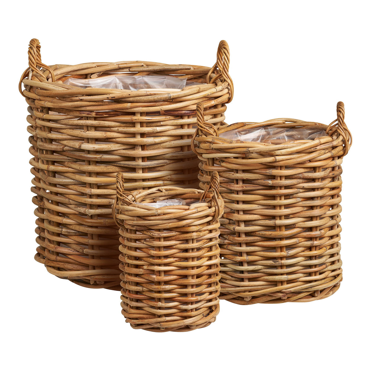 House Nordic ApS - Burton Mand Naturel Set van 3 - Deco Delights Mand