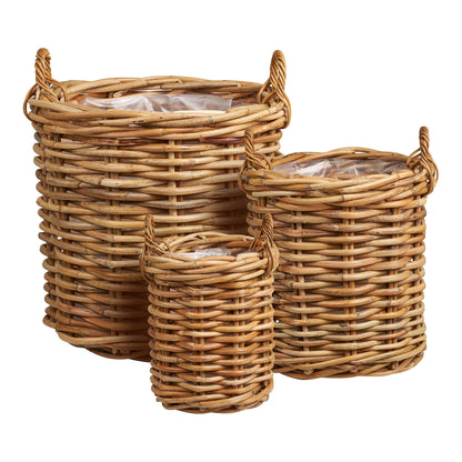 House Nordic ApS - Burton Mand Naturel Set van 3 - Deco Delights Mand