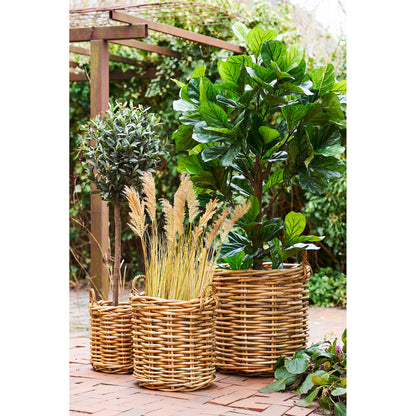 House Nordic ApS - Burton Mand Naturel Set van 3 - Deco Delights Mand