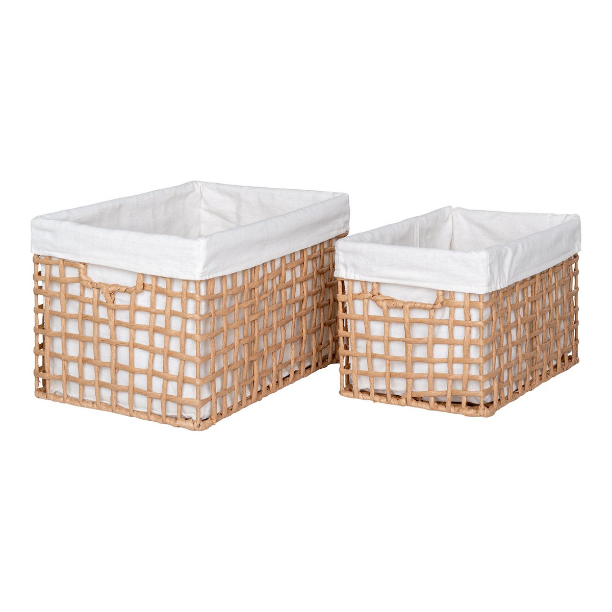 House Nordic ApS - Bustelo Basket - Mand, papier, naturel, set van 2 - Deco Delights