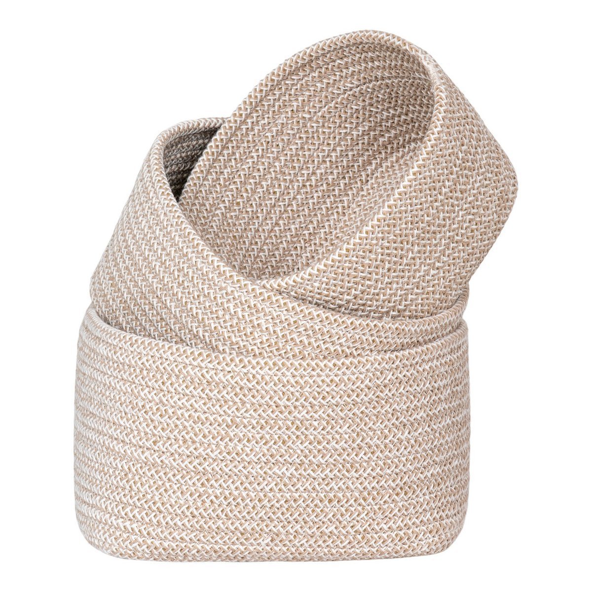 House Nordic ApS - Cadima Basket - Mand, katoen, beige, set van 3 - Deco Delights
