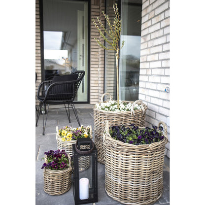 House Nordic ApS - Caor Manden - Natuurlijk, Kubu Rotan, set van 4 - Deco Delights