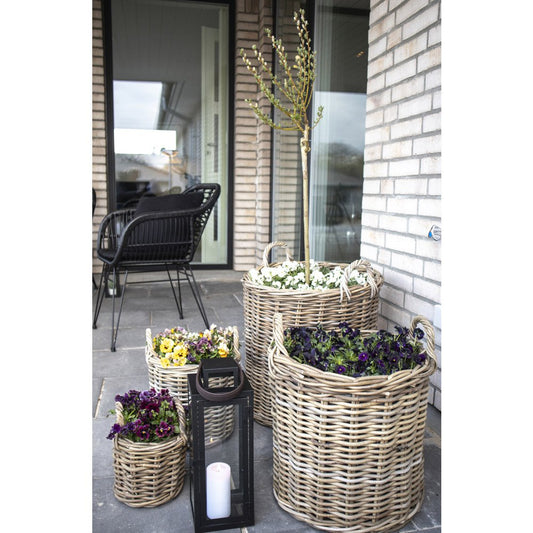 House Nordic ApS - Caor Manden - Natuurlijk, Kubu Rotan, set van 4 - Deco Delights