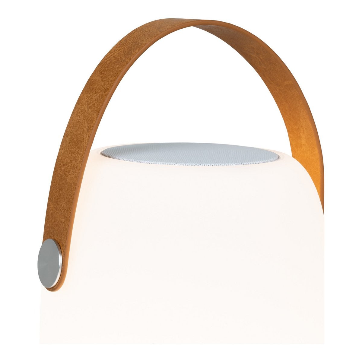 House Nordic ApS - Cardiff LED Lamp - Lamp met riem, oplaadbaar, bluetooth-luidspreker, wit - Deco Delights