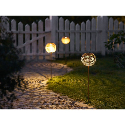 House Nordic ApS - Carlisle Lamp, oplaadbaar met geïntegreerd zonnepaneel, natuur - Deco Delights