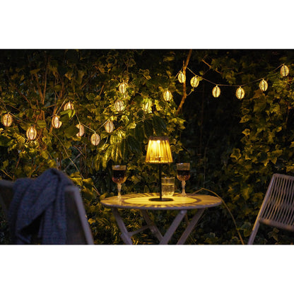 House Nordic ApS - Carlisle LED Lichtslinger, polyrotan/metaal, natuur/zwart - Deco Delights
