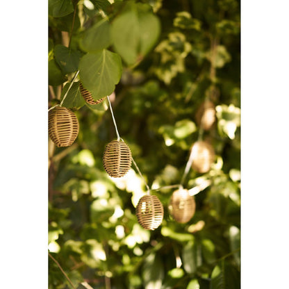 House Nordic ApS - Carlisle LED Lichtslinger, polyrotan/metaal, natuur/zwart - Deco Delights