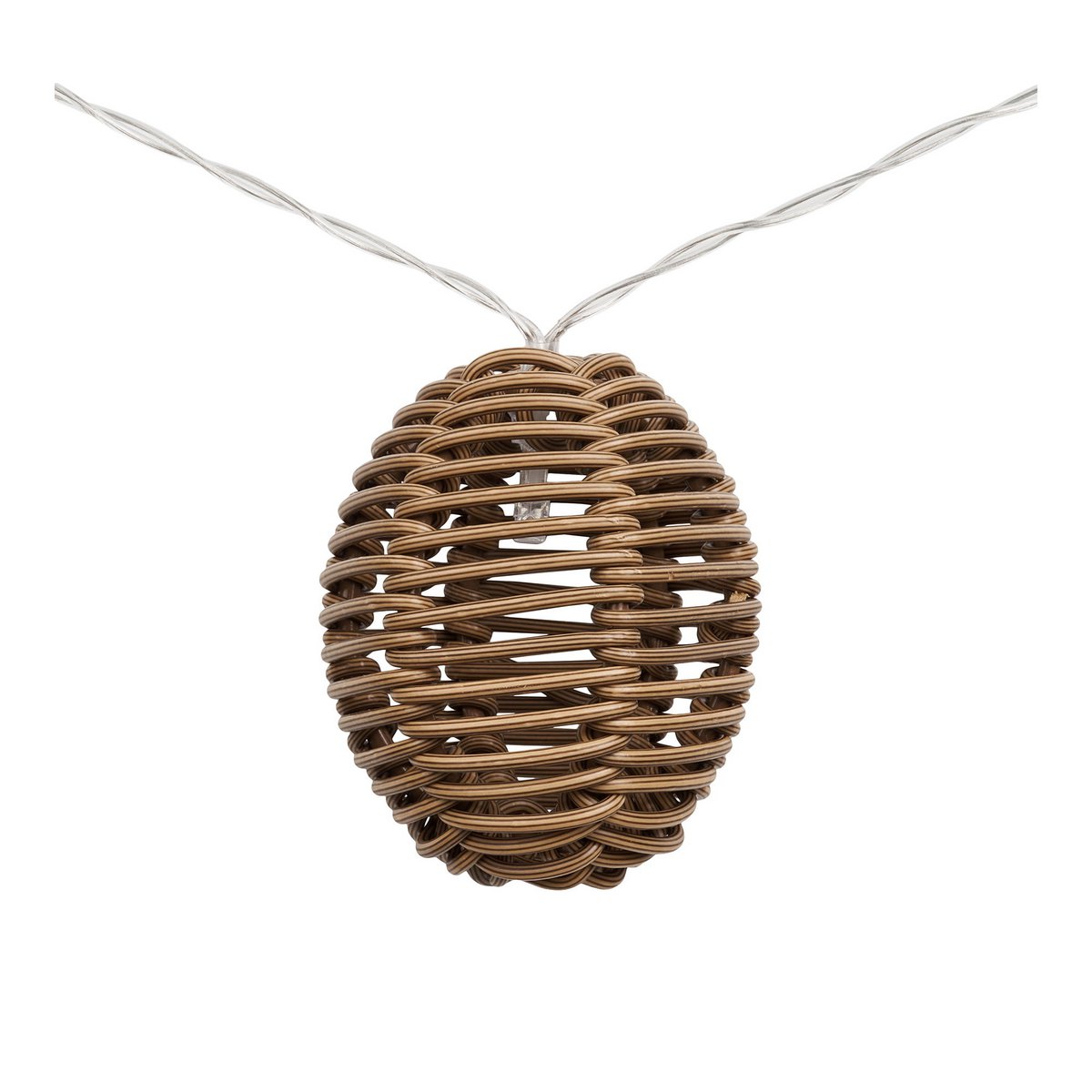 House Nordic ApS - Carlisle LED Lichtslinger, polyrotan/metaal, natuur/zwart - Deco Delights