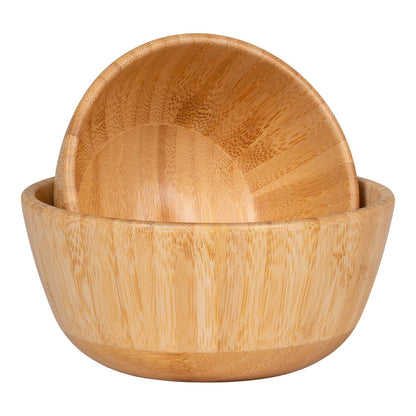 House Nordic ApS - Chefalu Bowl - Kom, bamboe, naturel, set van 2 - Deco Delights