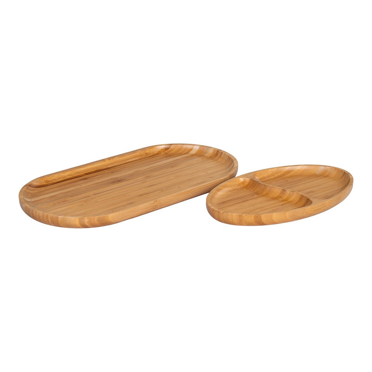 House Nordic ApS - Chefalu Serveerblad - Serveerblad, bamboe, naturel, set van 2 - Deco Delights