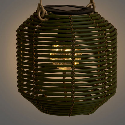 House Nordic ApS - Crewe Lantern, oplaadbaar met geïntegreerd zonnepaneel, groen - Deco Delights