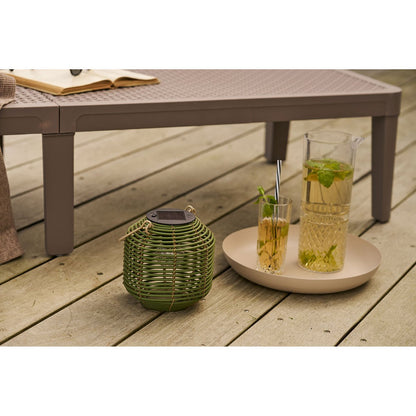 House Nordic ApS - Crewe Lantern, oplaadbaar met geïntegreerd zonnepaneel, groen - Deco Delights