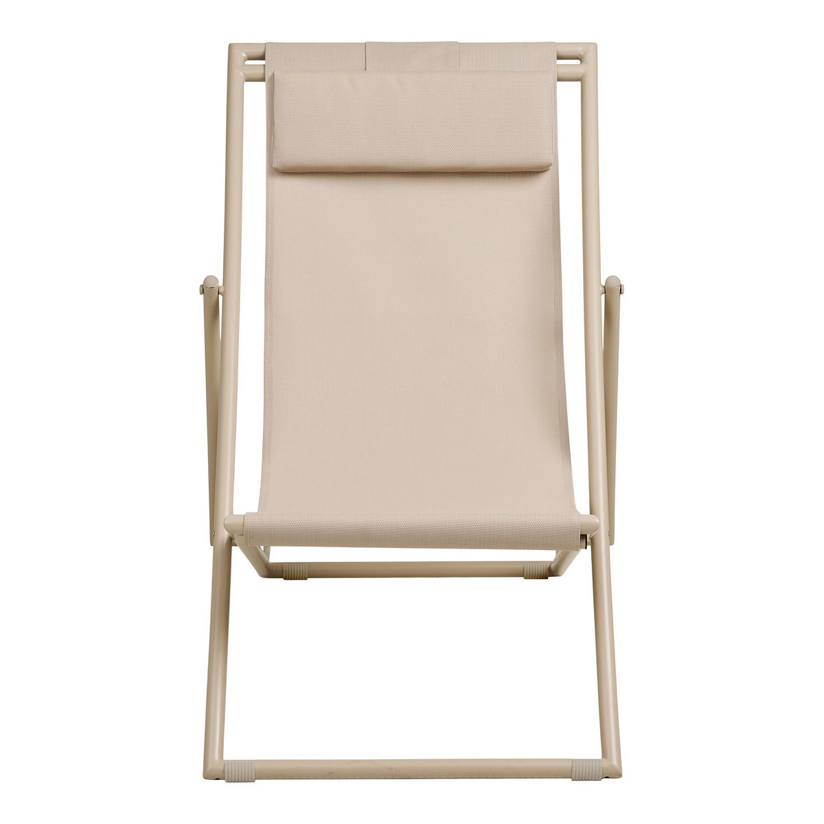 House Nordic ApS - Curtis Strandstoel met 4-positie rugleuning, textiel/staal, taupe - Deco Delights