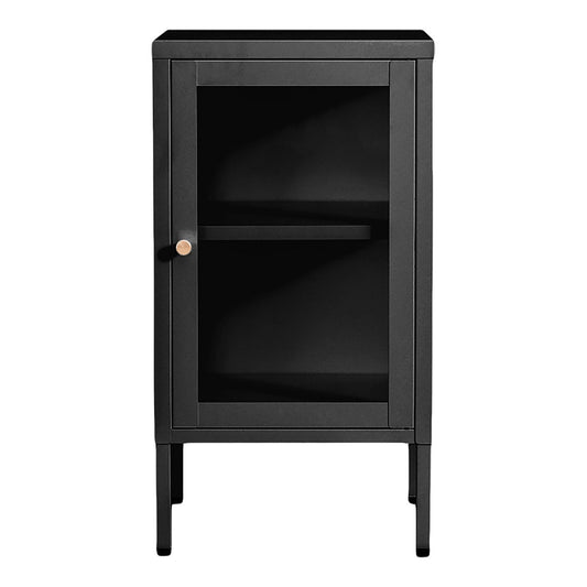 House Nordic ApS - Dalby Kast - Zwart, Staal, Glas, 38x35x70cm - Deco Delights