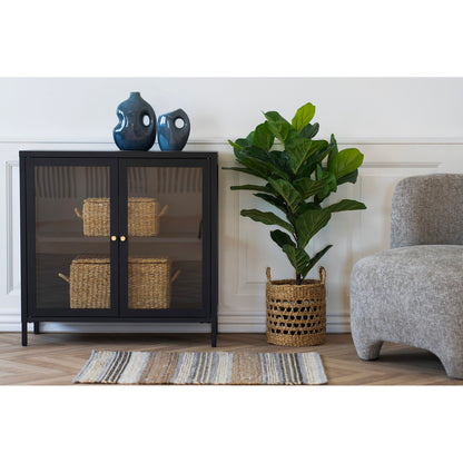 House Nordic ApS - Dalby Metalen kast Zwart 35x80x80 cm - Deco Delights Metalen kast