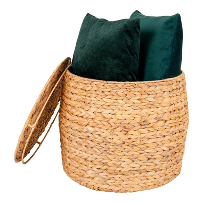 House Nordic ApS - Delia Bijzettafel - Naturel, Waterhyacint, Ø43x34 cm - Deco Delights