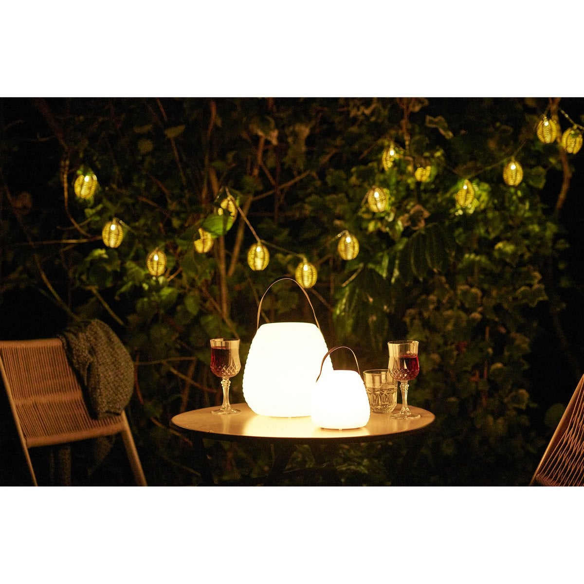 House Nordic ApS - Derry LED-lamp, oplaadbaar, wit, ø13 cm - Deco Delights