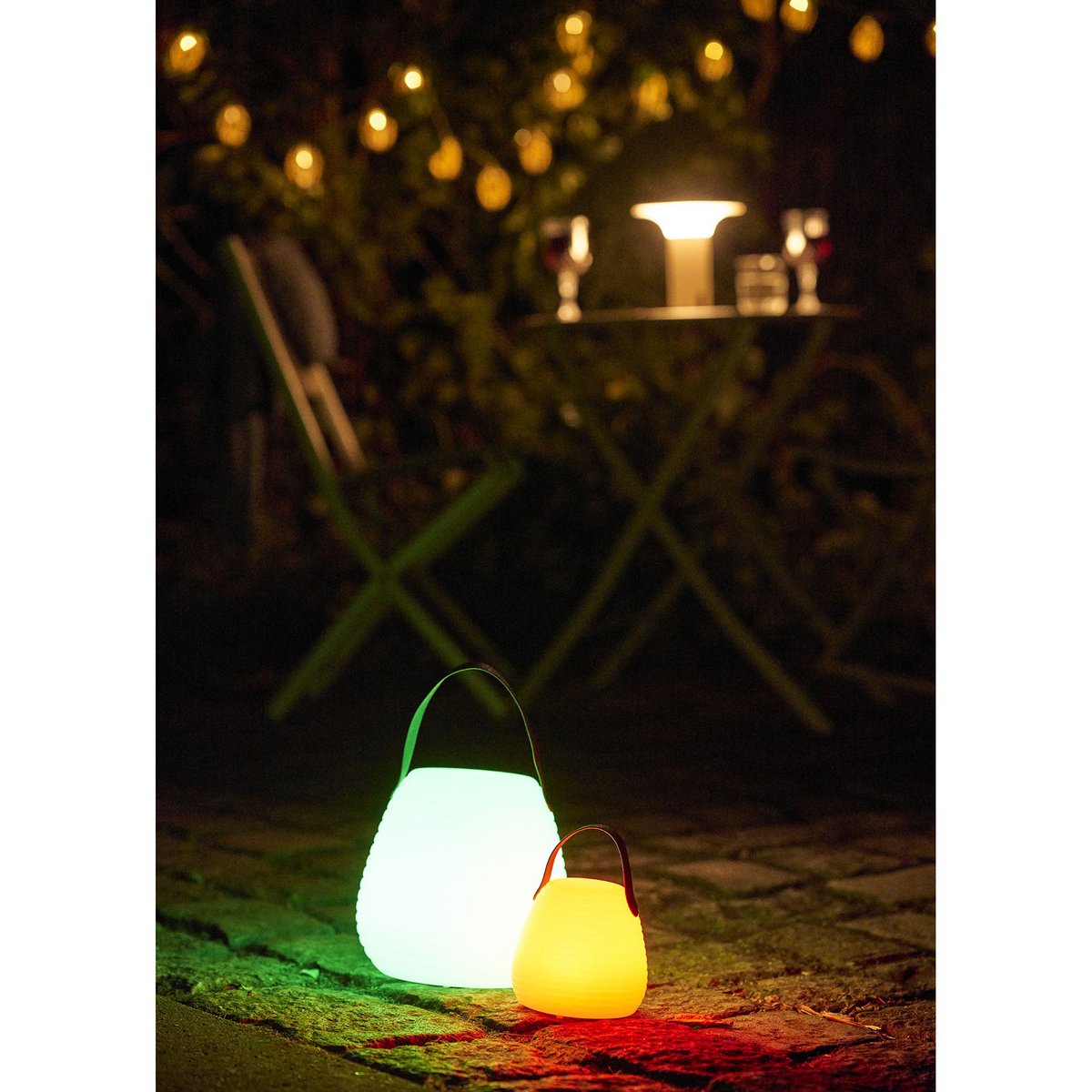 House Nordic ApS - Derry LED-lamp, oplaadbaar, wit, ø21 cm - Deco Delights