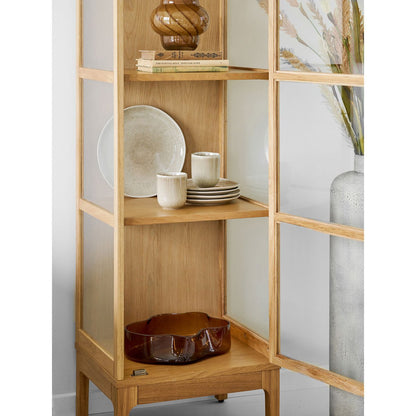 House Nordic ApS - Dienblad, glas, gerookt bruin, 29,5x24x7 cm - Deco Delights