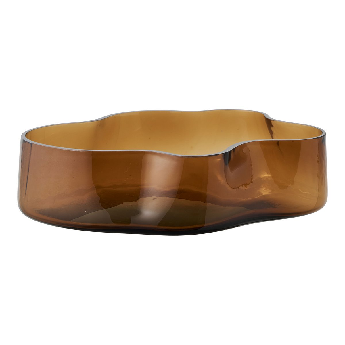 House Nordic ApS - Dienblad, glas, gerookt bruin, 29,5x24x7 cm - Deco Delights