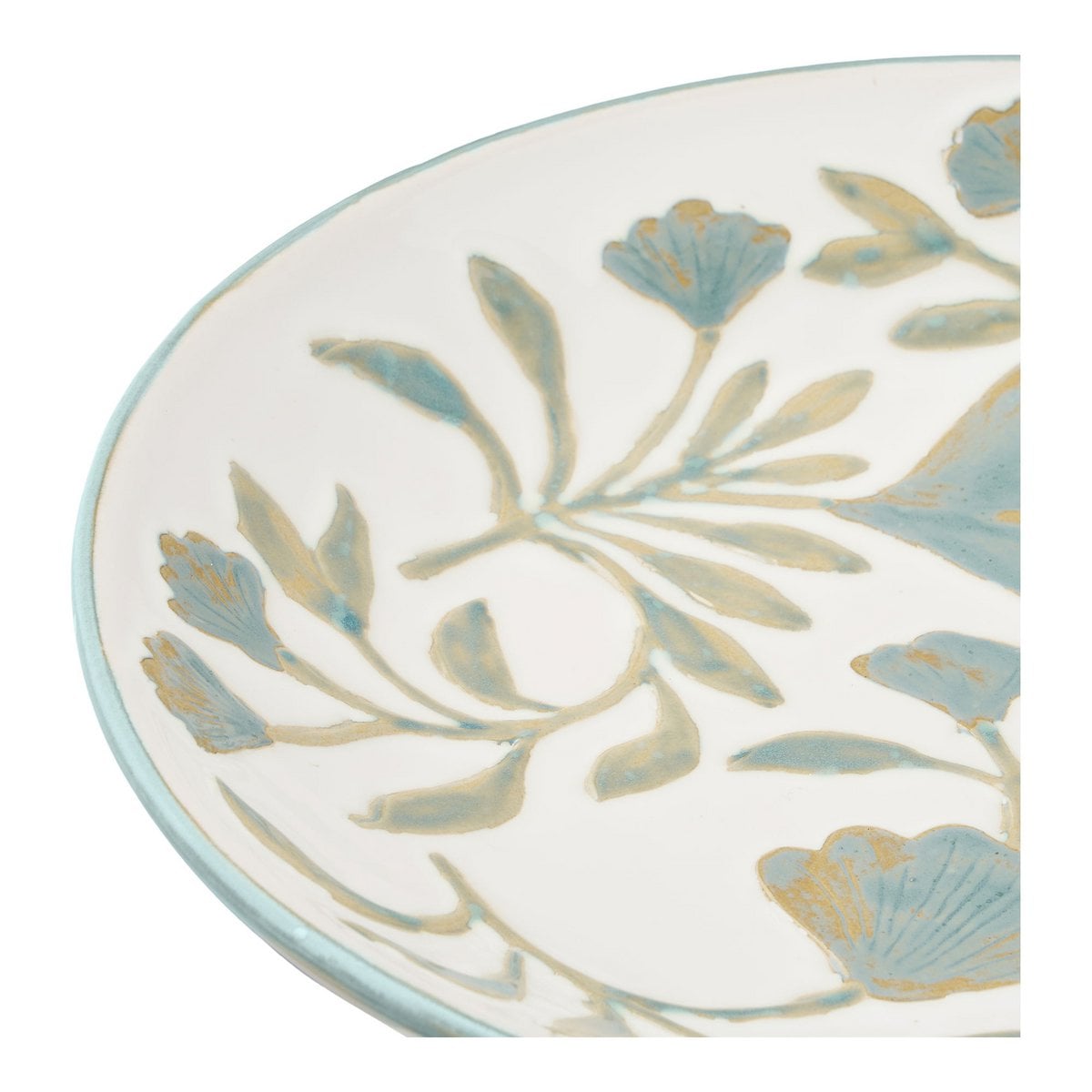 House Nordic ApS - Dienblad, keramiek, wit mix, ø35,5x5 cm - Deco Delights