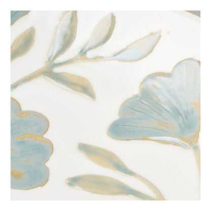 House Nordic ApS - Dienblad, keramiek, wit mix, ø35,5x5 cm - Deco Delights