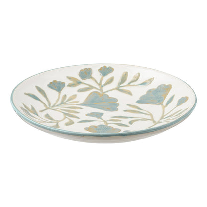 House Nordic ApS - Dienblad, keramiek, wit mix, ø35,5x5 cm - Deco Delights