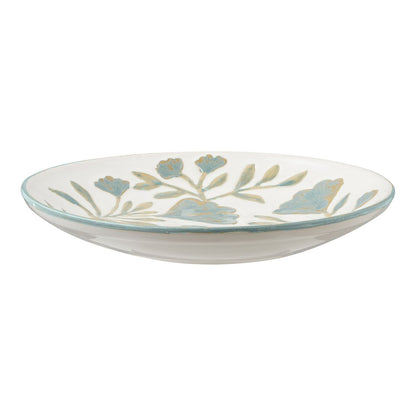 House Nordic ApS - Dienblad, keramiek, wit mix, ø35,5x5 cm - Deco Delights