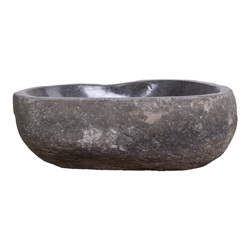 House Nordic ApS - Donau Riverstone Waskom - Natuursteen, 40x35x15cm - Deco Delights
