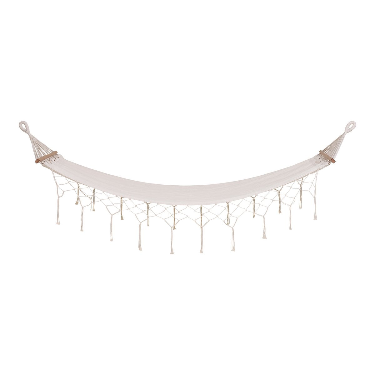 House Nordic ApS - Edessa hangmat - gebroken wit, polyester/katoen/lariks - Deco Delights