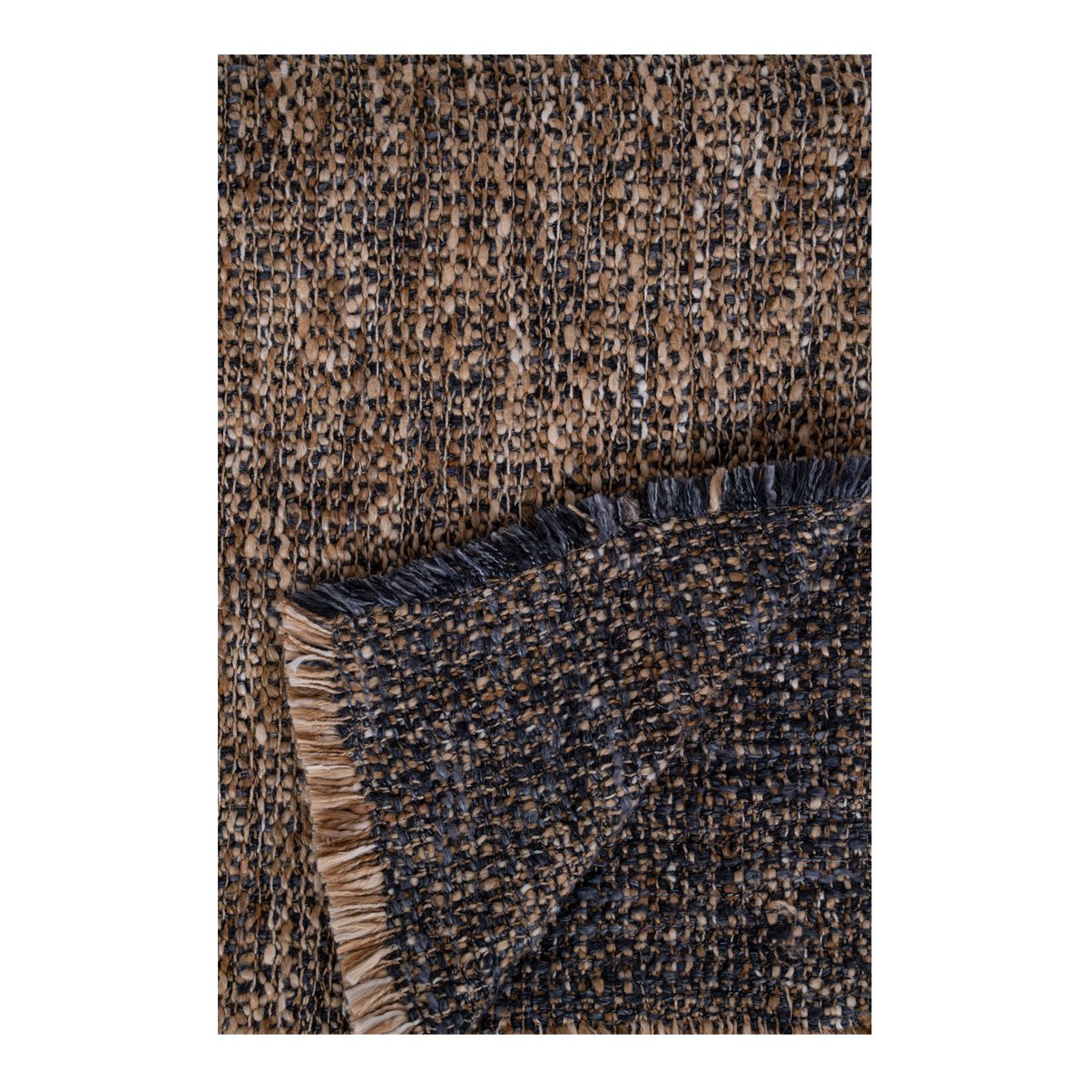 House Nordic ApS - Ely Plaid - Plaid, blauw/geel, 130x170 cm - Deco Delights