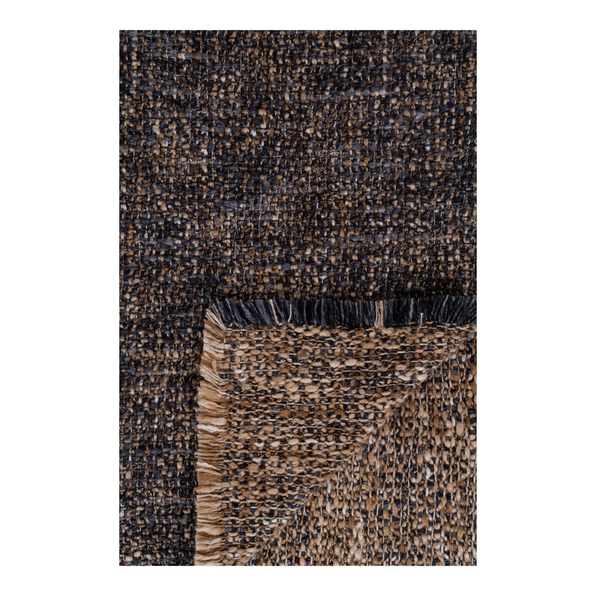 House Nordic ApS - Ely Plaid - Plaid, blauw/geel, 130x170 cm - Deco Delights