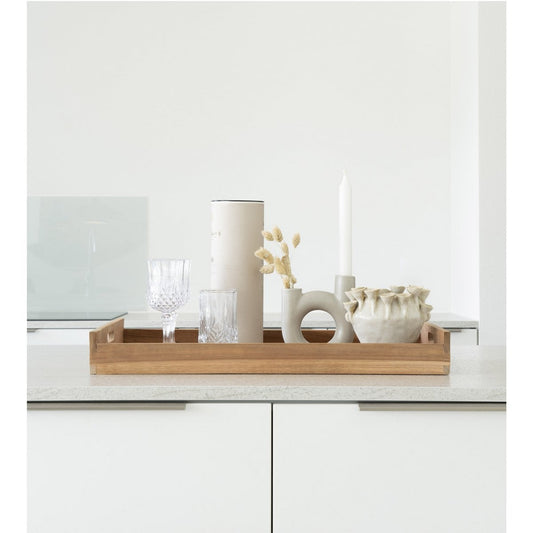 House Nordic ApS - Faro Dienblad Naturel Teak - Deco Delights