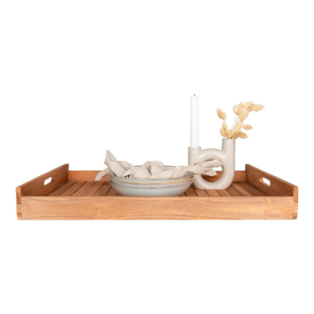 House Nordic ApS - Faro Dienblad Naturel Teak - Deco Delights
