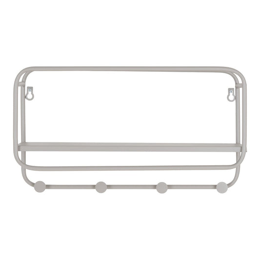 House Nordic ApS - Feira Hoedenplank - Cool Grey, Staal, 45x15x25 cm - Deco Delights