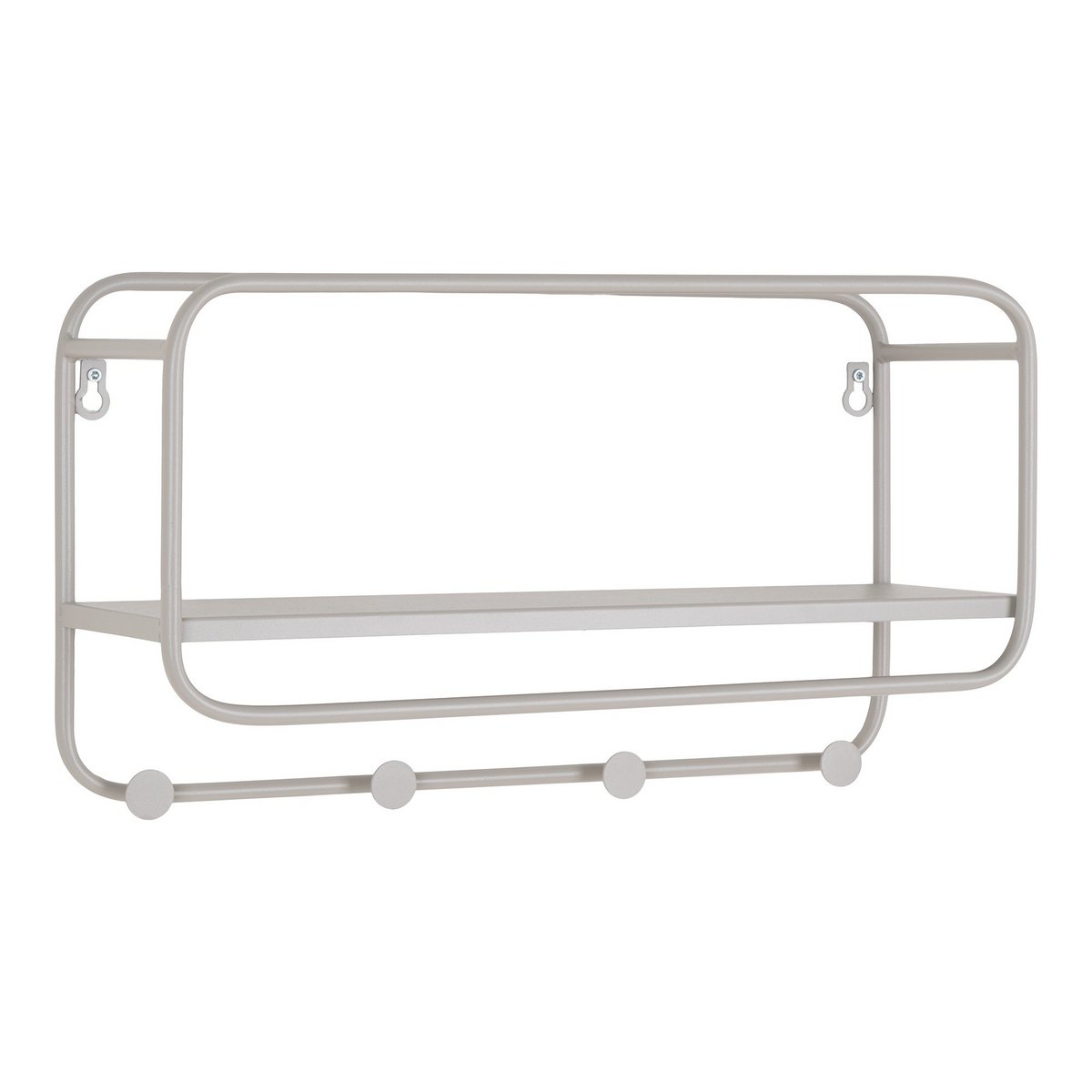 House Nordic ApS - Feira Hoedenplank - Cool Grey, Staal, 45x15x25 cm - Deco Delights