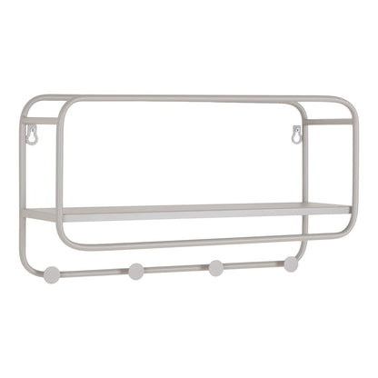 House Nordic ApS - Feira Hoedenplank - Cool Grey, Staal, 45x15x25 cm - Deco Delights