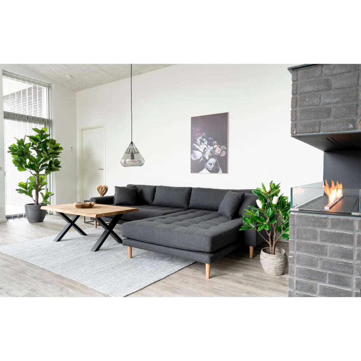 House Nordic ApS - Fiddle Leaf Tree Groen 190 cm - Deco Delights Kunstplant