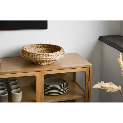 House Nordic ApS - Frellesvig Dienblad, waterhyacint, naturel, ø40x12cm - Deco Delights