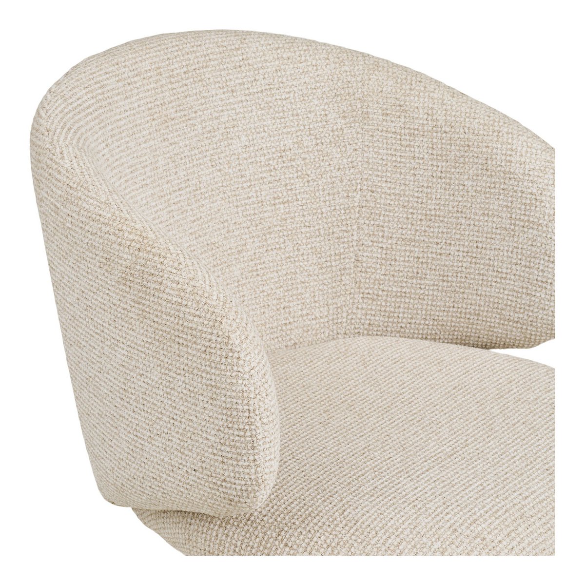House Nordic ApS - Fulham Eetkamerstoel met draaiknop, zand, zand poten, HN1320 - Set van 2 - Deco Delights