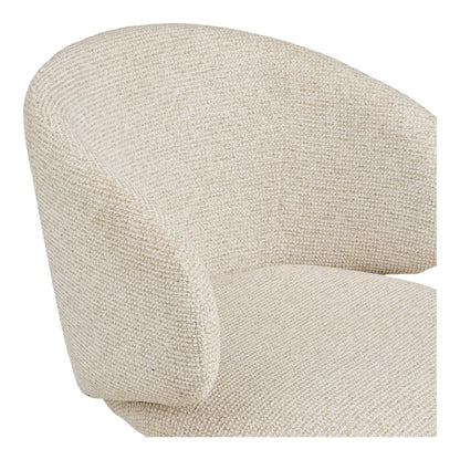 House Nordic ApS - Fulham Eetkamerstoel met draaiknop, zand, zand poten, HN1320 - Set van 2 - Deco Delights